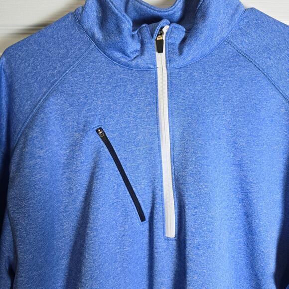 Bermuda Sands 1/4 Zip Golf Pullover-Blue-Men's L - Picture 2 of 7